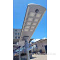Solar street light with self-cleaning product
